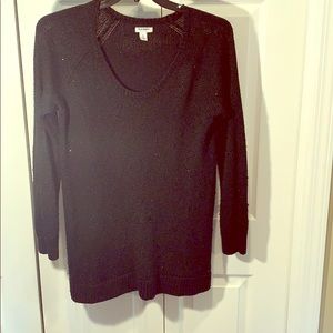 Black Sequin Sweater